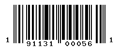 UPC barcode number 191131000561