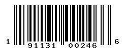 UPC barcode number 191131002466