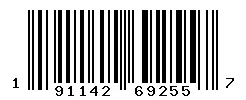 191142692557 barcode