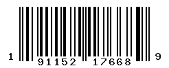 UPC barcode number 191152176689
