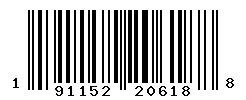 UPC barcode number 191152206188