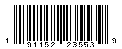 UPC barcode number 191152235539