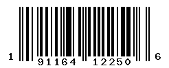 UPC barcode number 191164122506