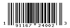 UPC barcode 191167240023