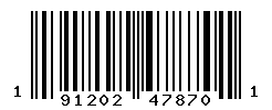 UPC barcode number 191202478701