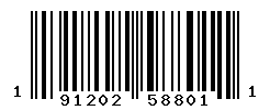 UPC barcode number 191202588011