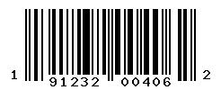 UPC barcode number 191232004062
