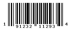UPC barcode number 191232112934