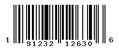 UPC barcode number 191232126306