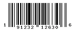 UPC barcode 191232126306