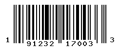 UPC barcode number 191232170033