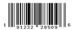 UPC barcode number 191232285096