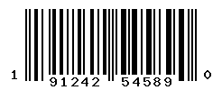 UPC barcode number 191242545890