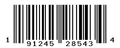 UPC barcode 191245285434