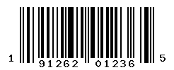 UPC barcode number 191262012365