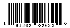 UPC barcode number 191262026300