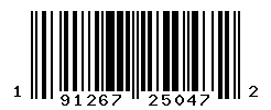 upc 191267250472 barcode image