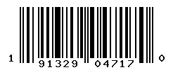 UPC barcode 191329047170