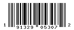 UPC barcode number 191329053072