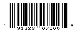 UPC barcode number 191329075005