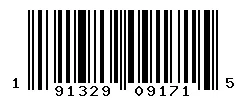 UPC 191329091715 barcode image