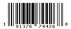 UPC barcode number 191376744268