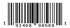 UPC barcode number 191408985881