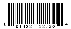 UPC barcode number 191422127304