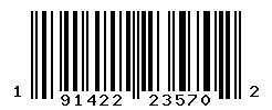 UPC barcode number 191422235702