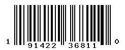 UPC barcode number 191422368110