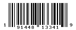 UPC barcode number 191448133419