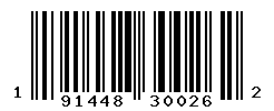 UPC barcode number 191448300262