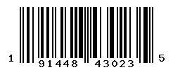 UPC barcode number 191448430235