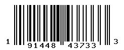 UPC barcode number 191448437333