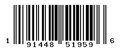 UPC barcode number 191448519596