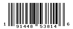 UPC barcode number 191448538146
