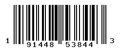 UPC barcode number 191448538443