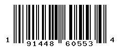 UPC barcode 191448605534