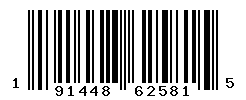 UPC barcode number 191448625815