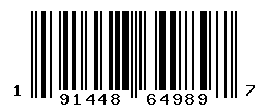 UPC barcode number 191448649897