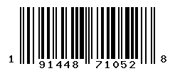 UPC barcode number 191448710528