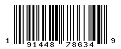 UPC barcode number 191448786349