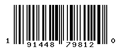 UPC barcode number 191448798120