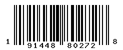 UPC barcode number 191448802728