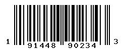 UPC barcode number 191448902343