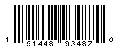 UPC barcode number 191448934870