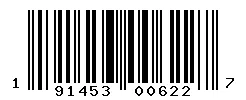 UPC barcode 191453006227