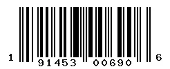 UPC barcode 191453006906