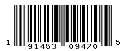 UPC barcode 191453094705