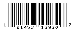 191453139307 barcode
